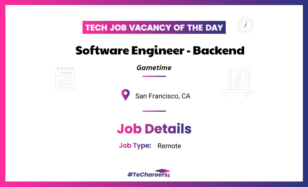 Software Engineer - Backend tech jobs