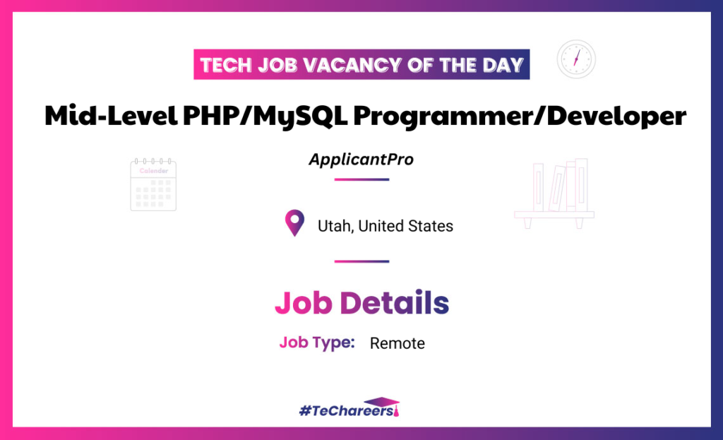 Mid-Level PHP/MySQL Programmer