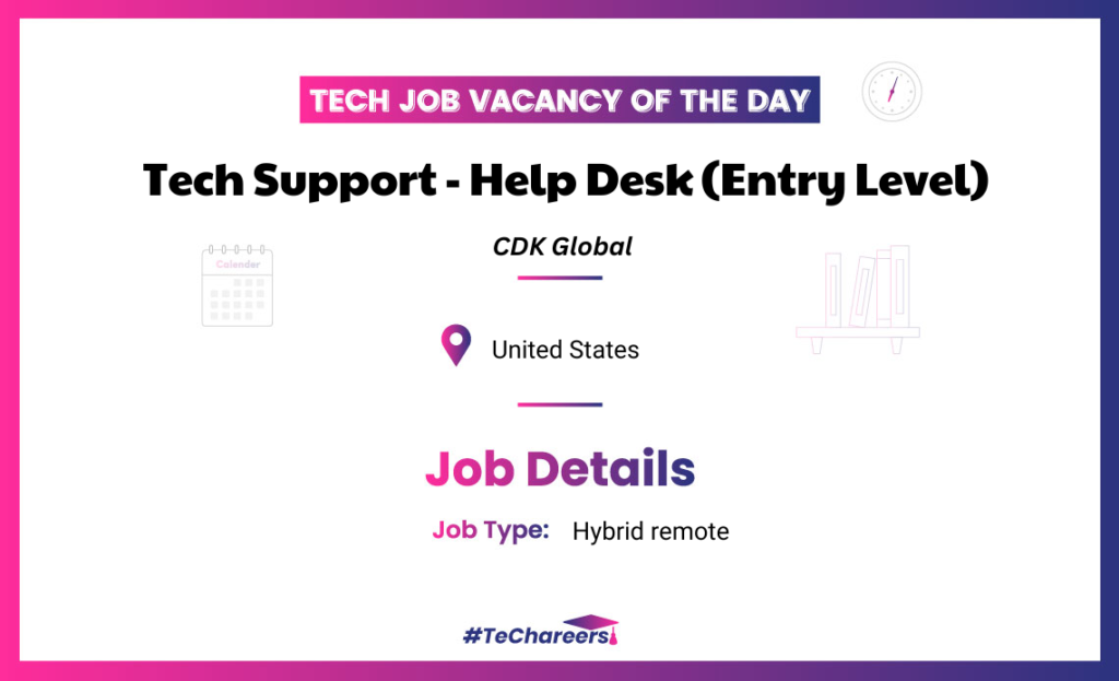 Tech Support - Help Desk (Entry Level)