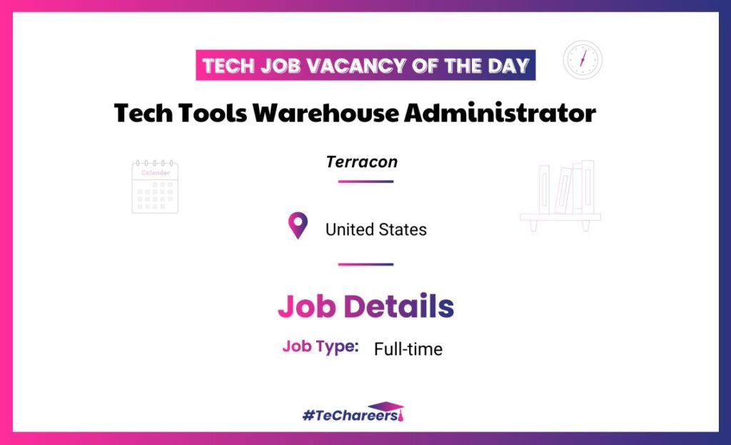 Tech Tools Warehouse Administrator